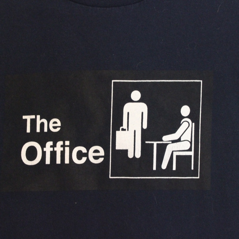 The Office (tv show) navy blue cotton t-shirt
